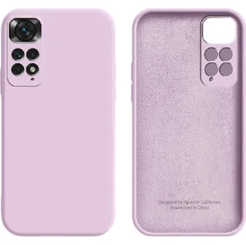 Pouzdro na mobilní telefon Silikonový ochranný kryt pro Xiaomi Redmi Note 11 Pro 5G fialová