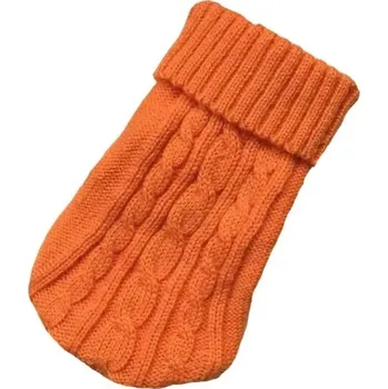 Obleček pro psa Psí svetr 1 - 2 kg Pletený svetr pro malé psy Hřejivý a pohodlný obleček pro štěňata Zimní a podzimní ochrana proti chladu Stylové psí oblečení oranžová