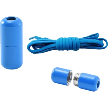 Tkaničky do bot Elastické tkaničky bez zavazování Nylonové rychloupínací tkaničky 100 cm Šroubovací přezka Sportovní boty Pohodlné obouvání modrá