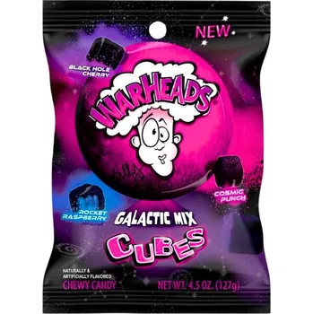 Bonbon Warheads Galactic Cubes Peg Bag 127g