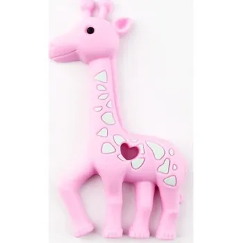Dětské kousátko ve tvaru žirafy J875 růžová