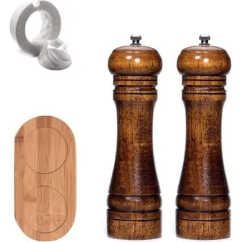 Kuchyňský mlýnek Dřevěný mlýnek na koření 2 ks