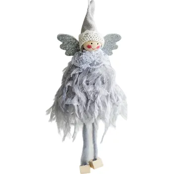 Vánoční dekorace Vánoční dekorace anděl k zavěšení Z306 šedá