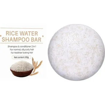 Šampon Mýdlový šampon na ztmavení vlasů Tyčinkové mýdlo s vodní rýží 60g Přírodní organické esence Regenerace Krytí šedin Hloubková výživa