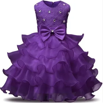 Dívčí šaty Luxusní dívčí šaty - Fialové 8