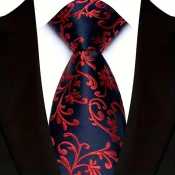 Kravata Luxusní pánská kravata se vzory 145 x 8 cm Stylová kravata pro muže Kvalitní materiál Ideální pro společenské události Elegantní formální doplněk