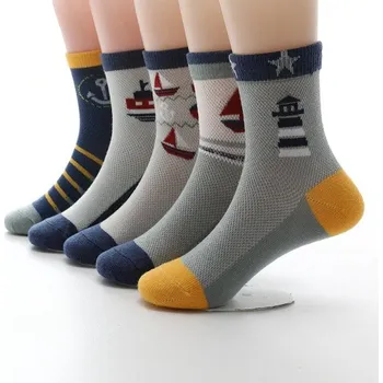 Chlapecké ponožky s námořními motivy - 5 párů 3-5 let