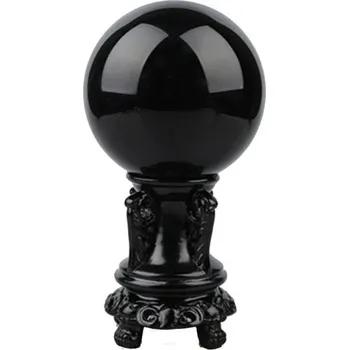 Koule z obsidiánu se stojanem 6 cm