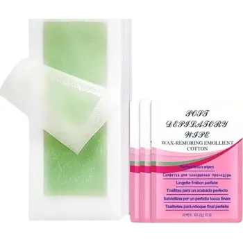 Epilátor Sada 100 voskových pásků na odstranění chloupků Profesionální depilace Hladká pokožka Nedráždivé a bez zápachu Voskové proužky 9x4,5 cm