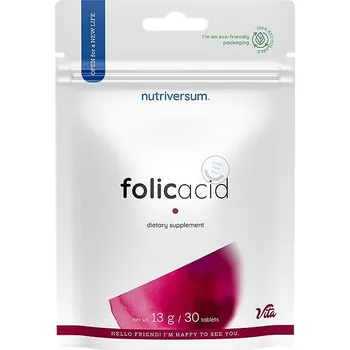 Fitness strava Nutriversum Kyselina listová 30 tablet