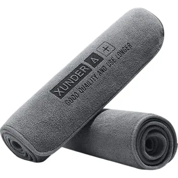 Ručník na mytí a sušení auta 30x30 cm Šedá Mikrovlákno Hadřík na čištění a leštění vozu Savá utěrka na karoserii