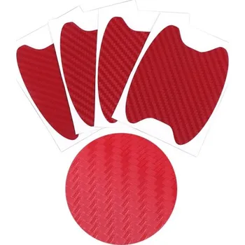 Ochranné fólie pod kliky dveří 4 ks A1429 červená