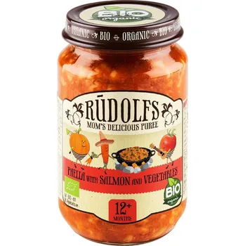 Potravina Rudolfs BIO Paella s lososem a zeleninou 190 g