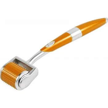 Derma roller s titanovými hroty 1 mm Masážní váleček s mikrojehličkami pro redukci vrásek Jehlový obličejový váleček pro zlepšení krevního oběhu Titanový mezoroller pro ošetření obličeje 13,9 x 3,1 cm