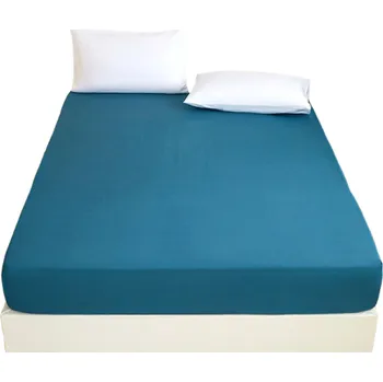 Prostěradlo Jednobarevné prostěradlo 220 x 200 cm modrá