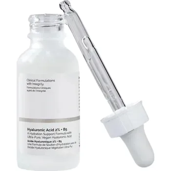 Pleťové sérum Hydratační pleťové sérum s kyselinou hyaluronovou 2% a vitaminem B5 30 ml Zpevňující esence na obličej Hladká a pružná pleť