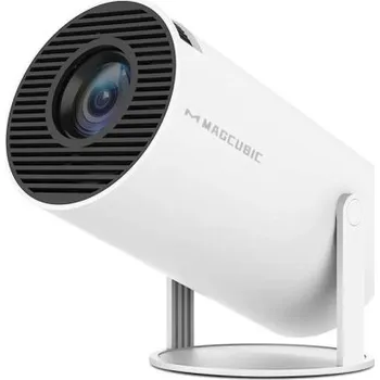 Projektor Digitální projektor 4K Android 11 Wi-Fi bluetooth 200 ANSI s vestavěným Hi-Fi reproduktorem Přenosný projektor na stojanu pro domácí kino