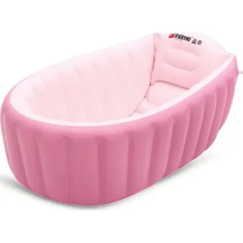 Koupání kojence Nafukovací dětská vanička J1396 růžová