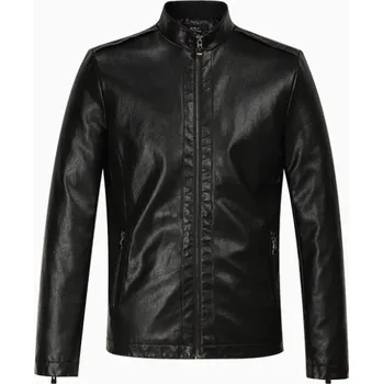 Pánská větrovka Luxusní pánská motorkářská bunda - Černá XL