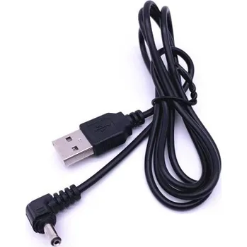 Napájecí kabel Napájecí kabel 5V DC 3.5 x 1.35 na USB 1 m černá