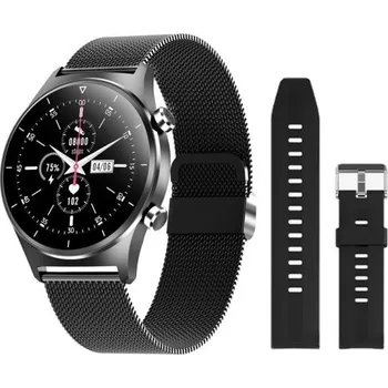 Chytré hodinky Pánské chytré hodinky s náhradním páskem K1296 černá