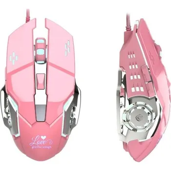 Myš Růžová herní myš 3200 DPI