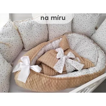 Příslušenství pro dětskou postel a kolébku Set do postýlky 3-dílný Mimoušek na míru