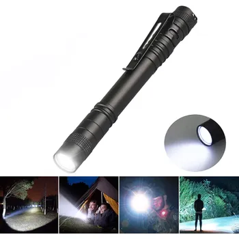 Svítilna Mini svítilna s bílým světlem 13,2 x 1,4 cm Kompaktní LED svítilna Silné bílé světlo Malá a praktická Svítilna do kapsy Vhodná pro outdoor a každodenní použití