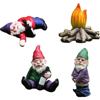 Zahradní dekorace Zahradní dekorace trpaslíci 4 ks