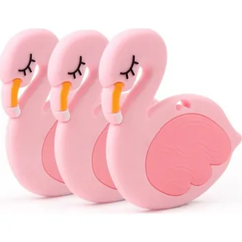 Dětské kousátko ve tvaru plameňáka