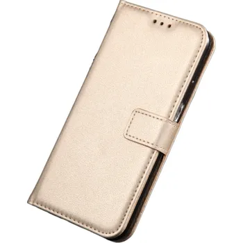 Pouzdro na mobilní telefon Kožené pouzdro pro Xiaomi Redmi Note 9T zlatá