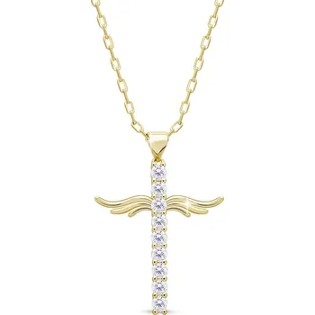 Řetízek Řetízek pozlacený s přívěskem křížku 2356