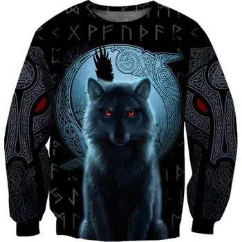 Pánská mikina Pánská mikina vlk F163 XXS