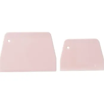 Kuchyňská stěrka Škrabka na těsto 2 ks růžová