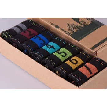 Pánské ponožky Pánské ponožky Dny v týdnu - 7 párů černá