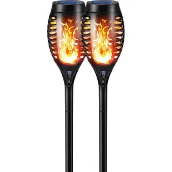 Zahradní dekorace Solární lampa 12 LED 2 ks