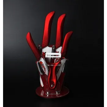 Kuchyňský nůž Sada keramických nožů se stojanem 5 ks
