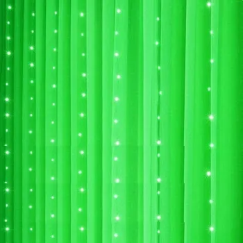 Vánoční dekorace Světelný řetěz 3 x 1 m 105 LED zelená