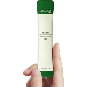 Pleťová maska BIOAQUA Kolagenová hydratační pleťová maska na spaní Rozjasňující Zpevňující Péče o pleť Regenerace a výživa 30 ks