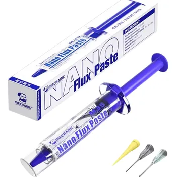 Páječka Pájecí tavidlo v injekční stříkačce bezčistící typ s vysokou čirostí 1 ks precizní pájení opravy čipů a BGA součástek