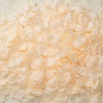 Okvětní lístky růže 500 ks béžová