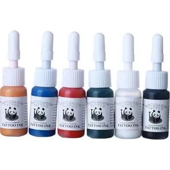 Tetovací barva Profesionální sada tetovacích inkoustů 5 ml 6 barev Barevné inkousty na tetování Kvalitní pigment Permanentní tetovací barvy Tetovací potřeby
