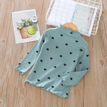 Dívčí tričko Dívčí tričko s dlouhým rukávem B1473 petrolejová 4