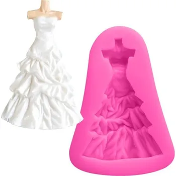 Nádoba na pečení Silikonová forma svatební šaty
