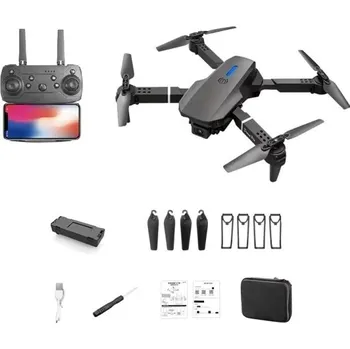 Dron Profesionální skládací RC dron s 4K HD širokoúhlou kamerou WiFi FPV 2,4 GHz 3 rychlosti LED světlo Dálkový ovladač Pouzdro 25 x 25 x 5,5 cm