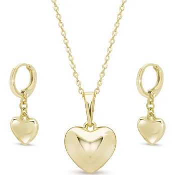 Řetízek Ellami VERONA 0042 Set řetízek a náušnice, srdce Ellami