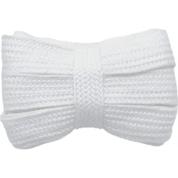 Tkaničky do bot Ploché široké tkaničky 140x2 cm Polyesterové barevné tkaničky do tenisek Boty Módní doplněk DIY šití Oblečení bílá