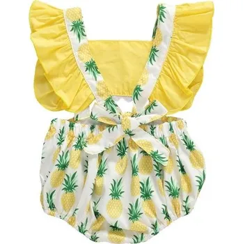 Kojenecké body N790 žlutá 0-6 měsíců