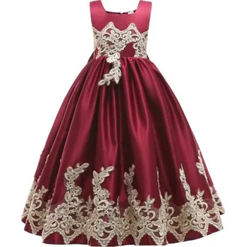 Dívčí šaty Dívčí šaty N552 vínová 15