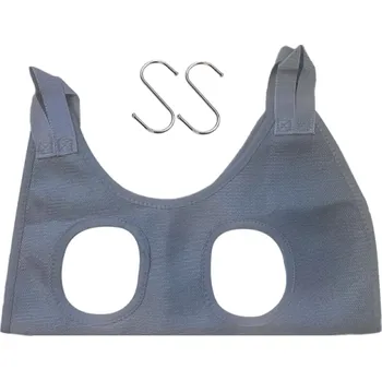 Kosmetika pro kočku Závěsný postroj na koupání pro kočky šedá XS